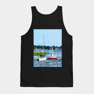 Norwalk, CT - Two Docked Sailboats Tank Top